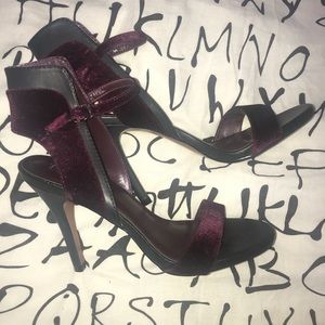Report suede burgundy heels
